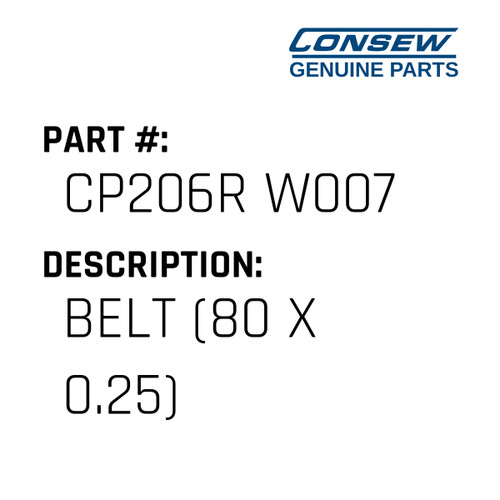 Belt - Consew #CP206R W007 Genuine Consew Part