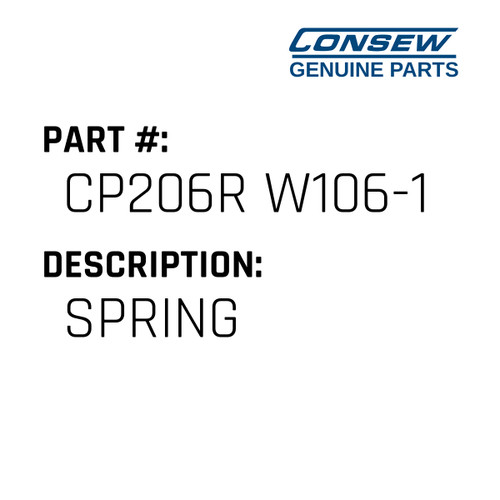 Spring - Consew #CP206R W106-1 Genuine Consew Part
