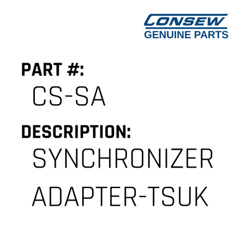 Synchronizer Adapter-Tsukui - Consew #CS-SA Genuine Consew Part