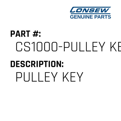 Pulley Key - Consew #CS1000-PULLEY KEY Genuine Consew Part