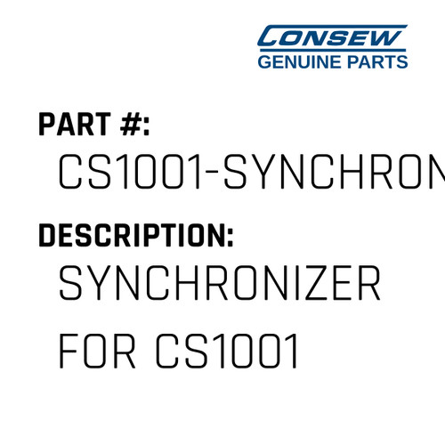 Synchronizer For Cs1001 - Consew #CS1001-SYNCHRONIZER#C1 Genuine Consew Part