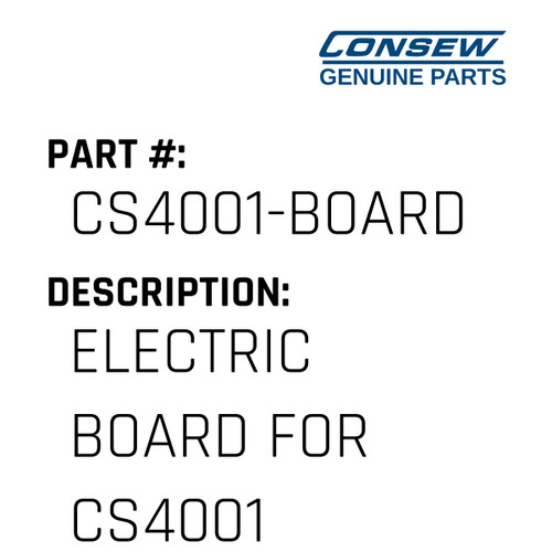 Electric Board For Cs4001 - Consew #CS4001-BOARD Genuine Consew Part