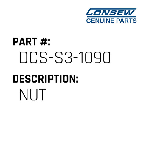 Nut - Consew #DCS-S3-1090 Genuine Consew Part
