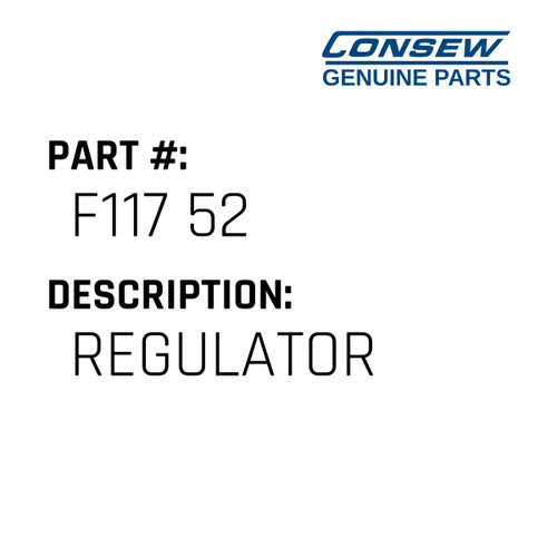 Regulator - Consew #F117 52 Genuine Consew Part