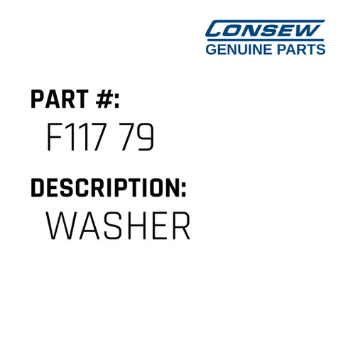 Washer - Consew #F117 79 Genuine Consew Part