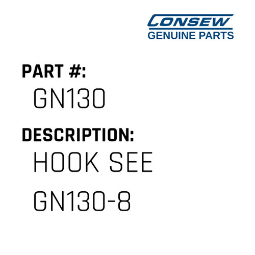 Hook See Gn130-8 - Consew #GN130 Genuine Consew Part