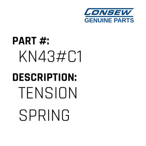 Tension Spring - Consew #KN43#C1 Genuine Consew Part