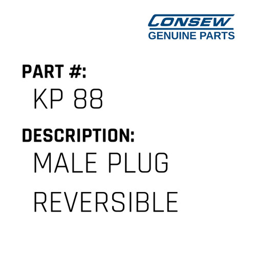 Male Plug Reversible - Consew #KP 88 Genuine Consew Part