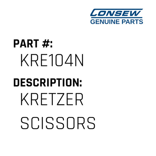 Kretzer Scissors - Consew #KRE104N Genuine Consew Part