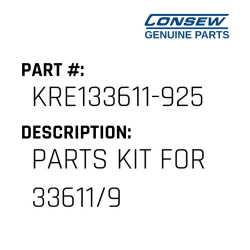 Parts Kit For 33611/9 - Consew #KRE133611-925 Genuine Consew Part