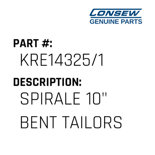 Spirale 10" Bent Tailors Shears - Consew #KRE14325/1 Genuine Consew Part