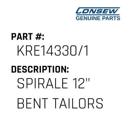 Spirale 12" Bent Tailors Shears - Consew #KRE14330/1 Genuine Consew Part