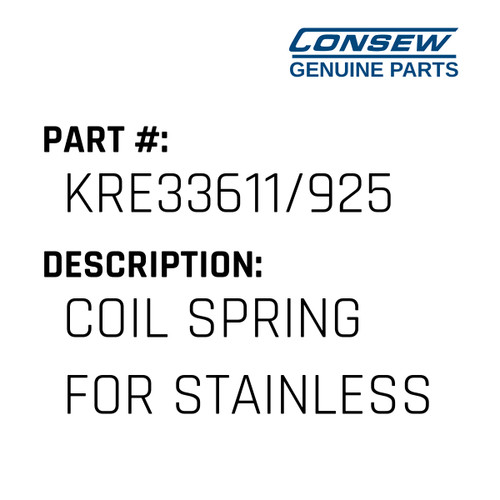 Coil Spring For Stainless Ball - Consew #KRE33611/925 Genuine Consew Part
