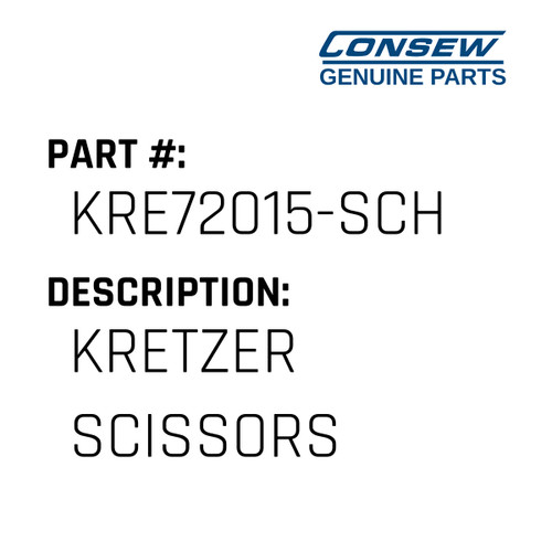 Kretzer Scissors - Consew #KRE72015-SCH Genuine Consew Part