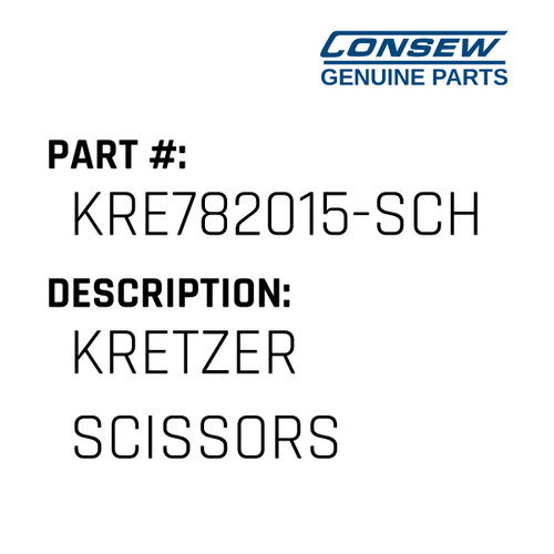 Kretzer Scissors - Consew #KRE782015-SCH Genuine Consew Part