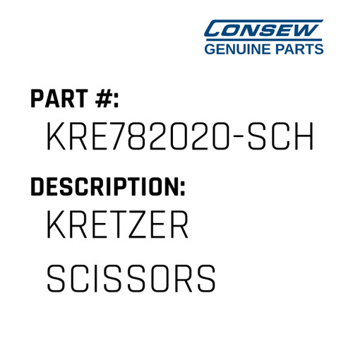 Kretzer Scissors - Consew #KRE782020-SCH Genuine Consew Part
