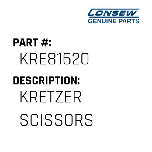 Kretzer Scissors - Consew #KRE81620 Genuine Consew Part