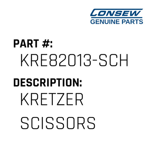 Kretzer Scissors - Consew #KRE82013-SCH Genuine Consew Part