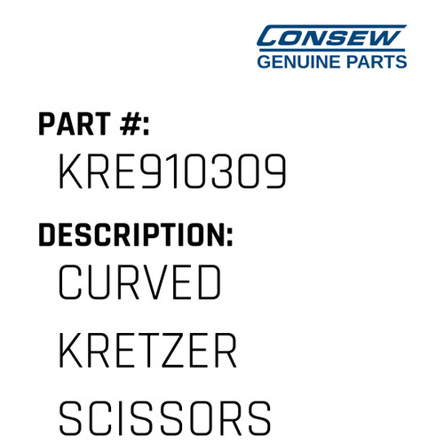 Curved Kretzer Scissors - Consew #KRE910309 Genuine Consew Part