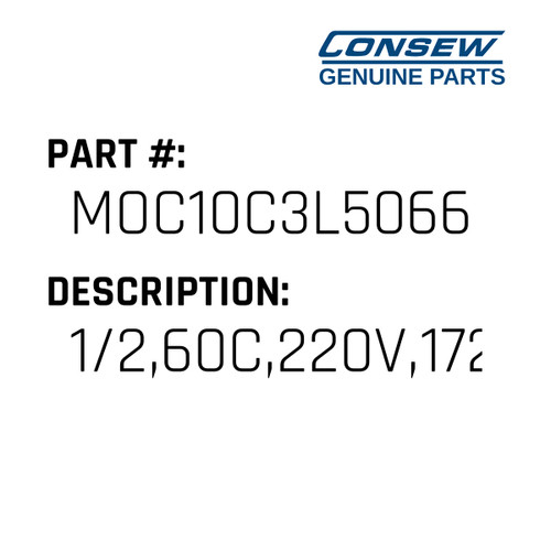1/2,60C,220V,1725 - Consew #MOC10C3L5066 Genuine Consew Part