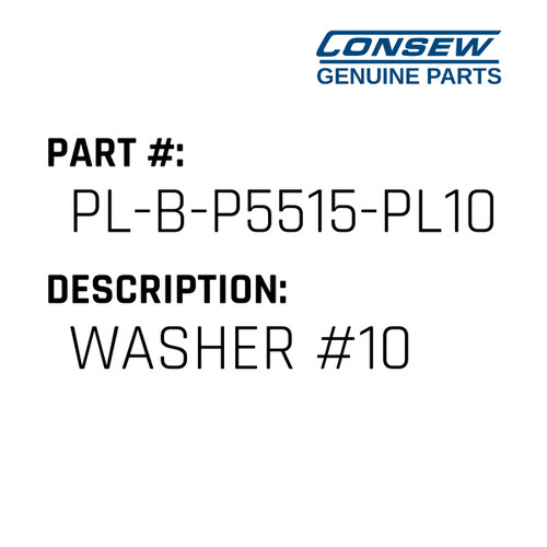 Washer #10 - Consew #PL-B-P5515-PL10 Genuine Consew Part