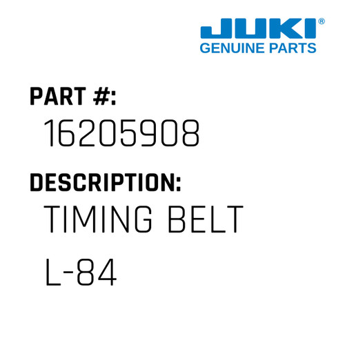 Timing Belt L-84 - Juki #16205908 Genuine Juki Part