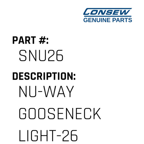 Nu-Way Gooseneck Light-26" - Consew #SNU26 Genuine Consew Part