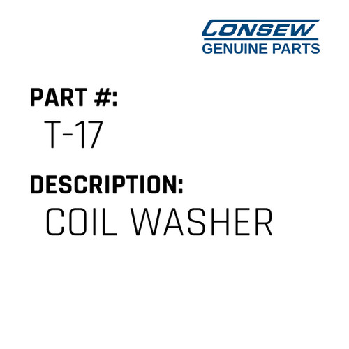 Coil Washer - Consew #T-17 Genuine Consew Part