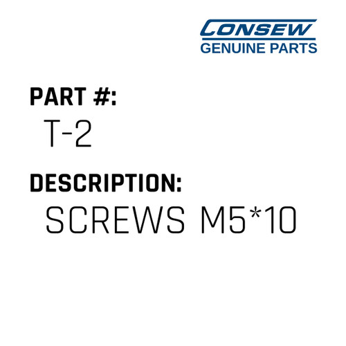 Screws M5*10 - Consew #T-2 Genuine Consew Part