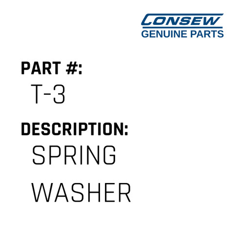 Spring Washer - Consew #T-3 Genuine Consew Part