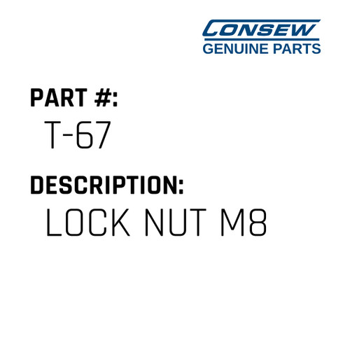 Lock Nut M8 - Consew #T-67 Genuine Consew Part