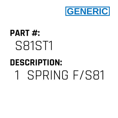 1  Spring F/S81 - Generic #S81ST1