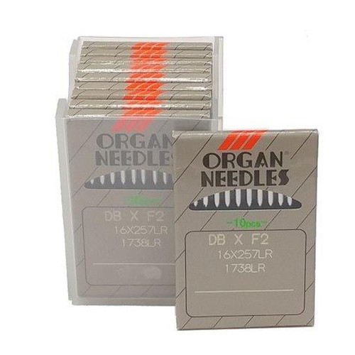 Organ Leather Needles 100 / 16 Chromium For Industrial Sewing Machines - Organ Needle #16X257LR #16