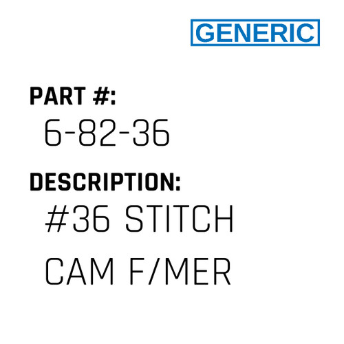 #36 Stitch Cam F/Mer - Generic #6-82-36