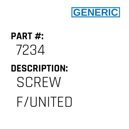 Screw F/United - Generic #7234