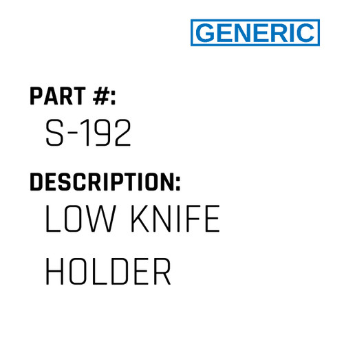 Low Knife Holder - Generic #S-192