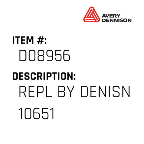 Repl By Denisn 10651 - Avery-Dennison #D08956