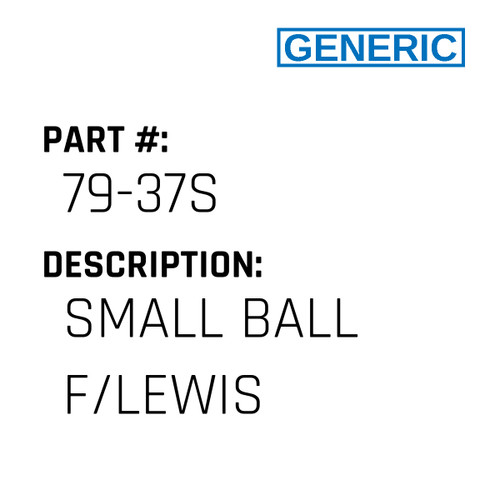 Small Ball F/Lewis - Generic #79-37S