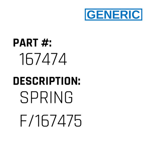 Spring F/167475 - Generic #167474