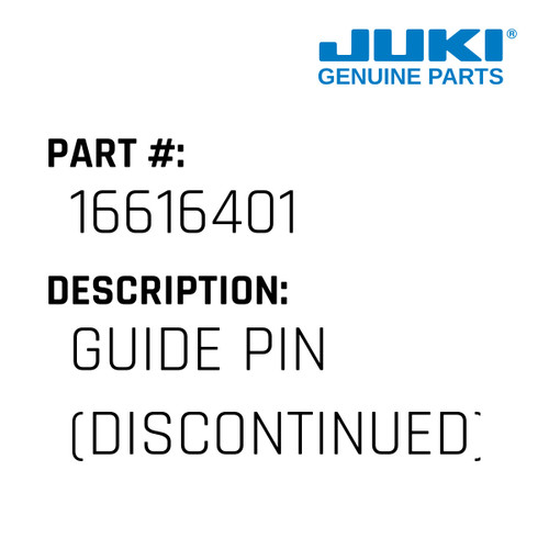 Guide Pin - Juki #16616401 Genuine Juki Part