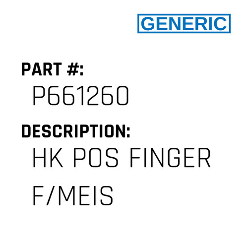 Hk Pos Finger F/Meis - Generic #P661260