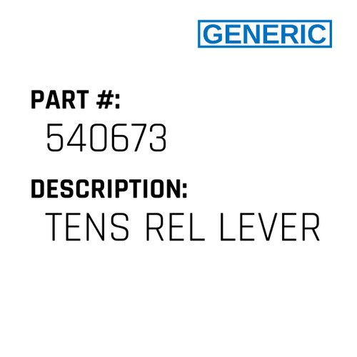 Tens Rel Lever - Generic #540673