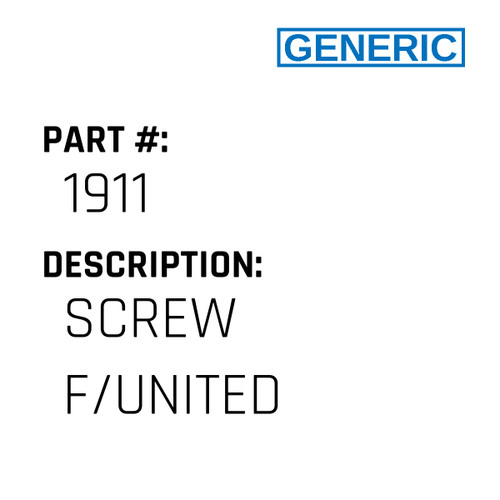 Screw F/United - Generic #1911