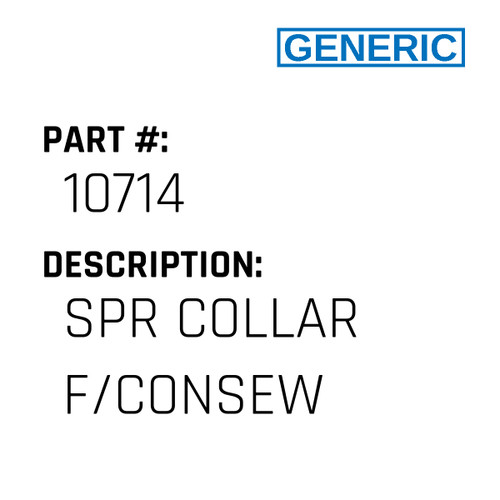 Spr Collar F/Consew - Generic #10714