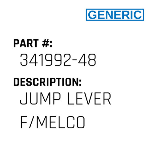 Jump Lever F/Melco - Generic #341992-48