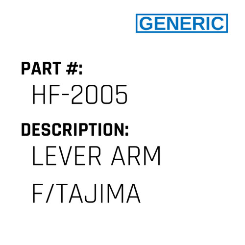 Lever Arm F/Tajima - Generic #HF-2005