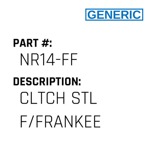 Cltch Stl F/Frankee - Generic #NR14-FF