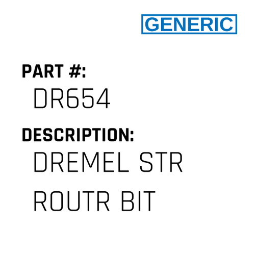Dremel Str Routr Bit - Generic #DR654