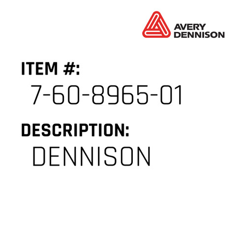 Dennison - Avery-Dennison #7-60-8965-01