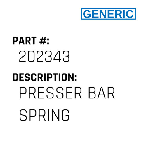 Presser Bar Spring - Generic #202343